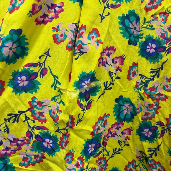 FLAWED SALONI Yellow Holly Midi Dress Size 0 US $595 - Picture 7 of 8